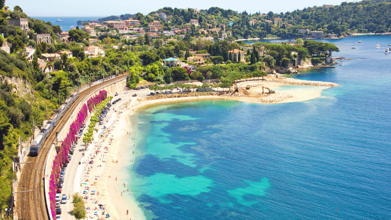 Beach on the French Riviera