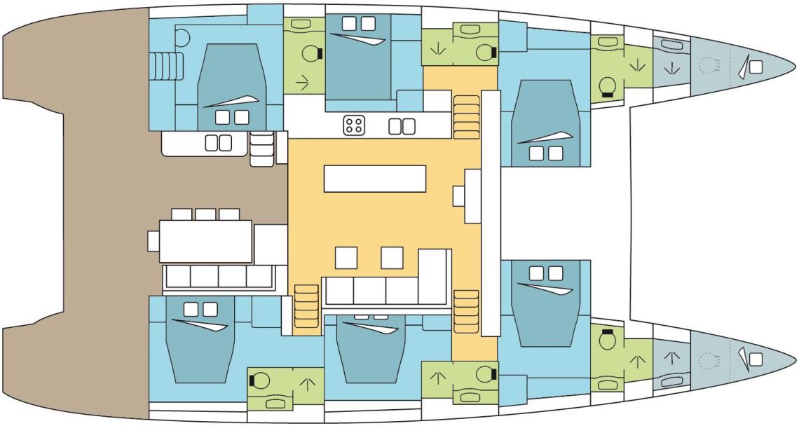 lagoon 620 catamaran layout