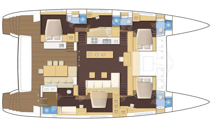 Lagoon-catamaran Lagoon 620 Layout 1