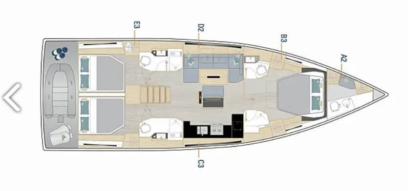 Hanse-yachts Hanse 510 Layout 1